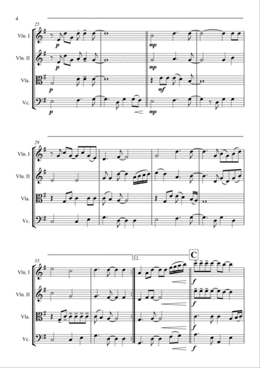 Shallow Shallow String Quartet scores gallery preview page 6