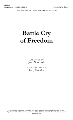 Battle Cry of Freedom - Score and Parts