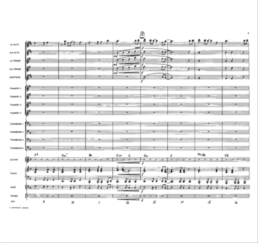 Missed You Jazz Ensemble scores gallery preview page 3