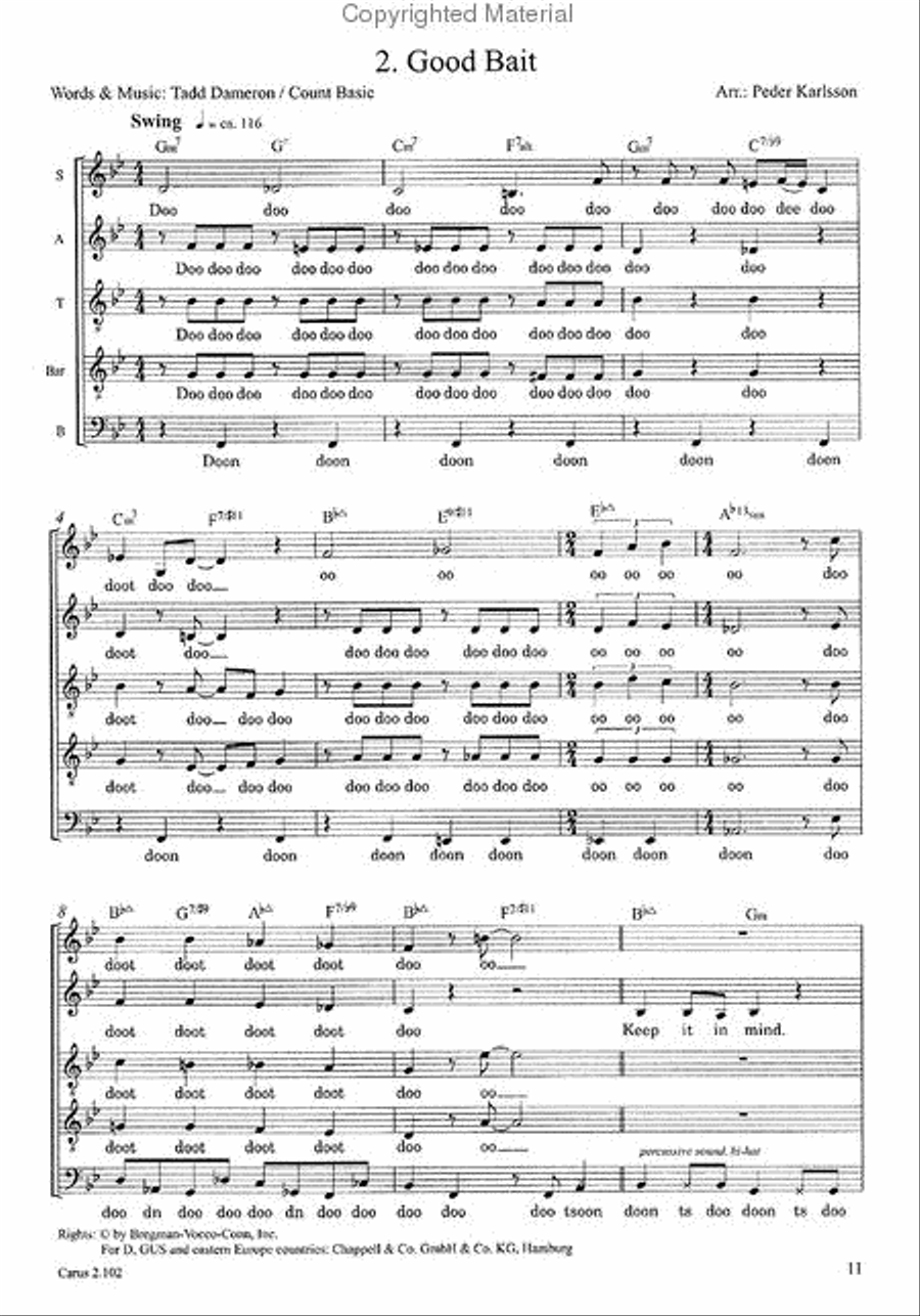 A Jazzy Dozen - Arrangements for Jazz and Pop Choir Choir scores gallery preview page 3
