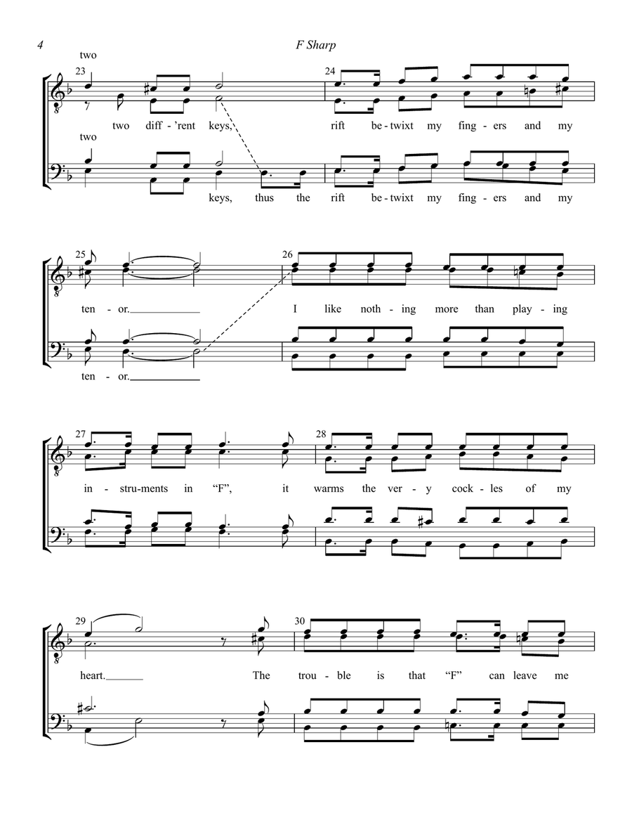 F Sharp TTBB scores gallery preview page 4