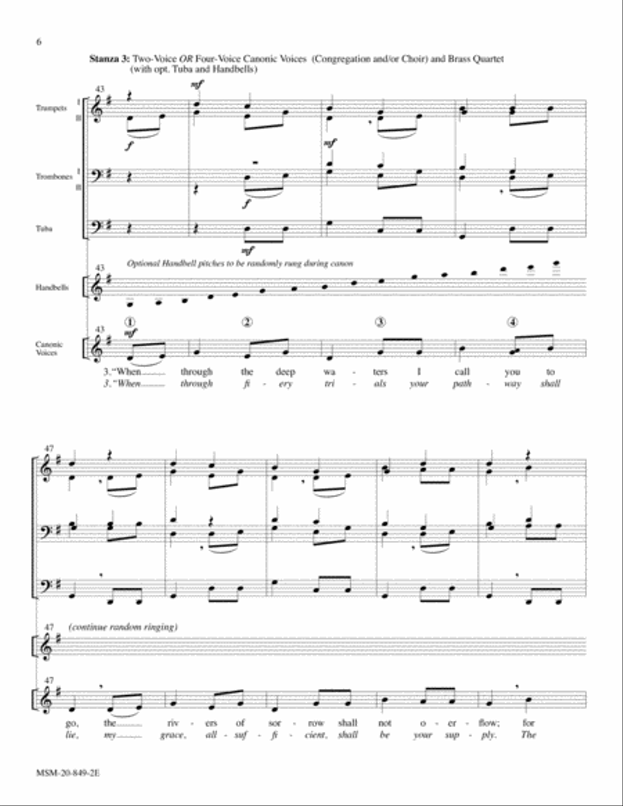 How Firm a Foundation (Foundation) 4-Part scores gallery preview page 6