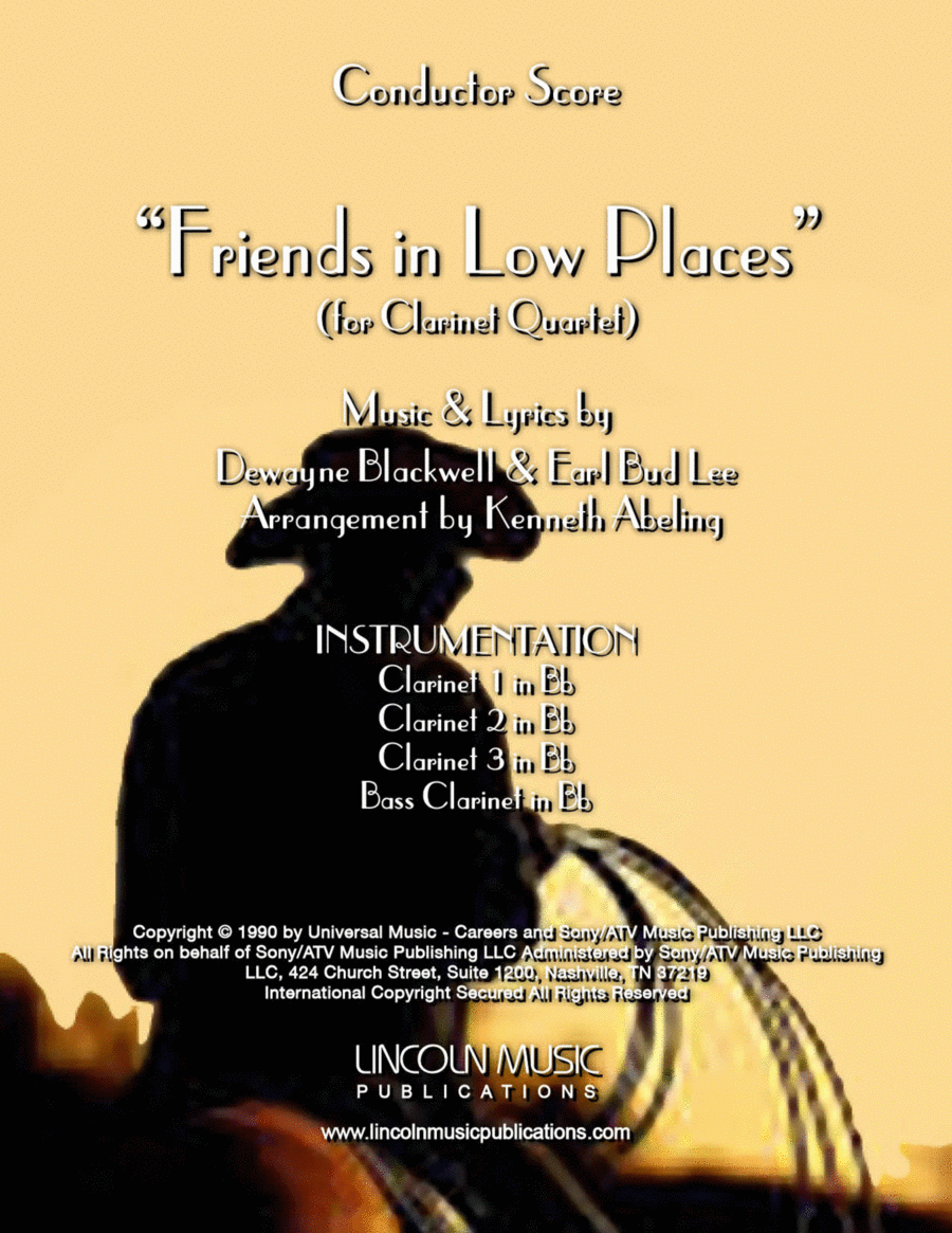Friends In Low Places Woodwind Ensemble scores gallery preview page 1
