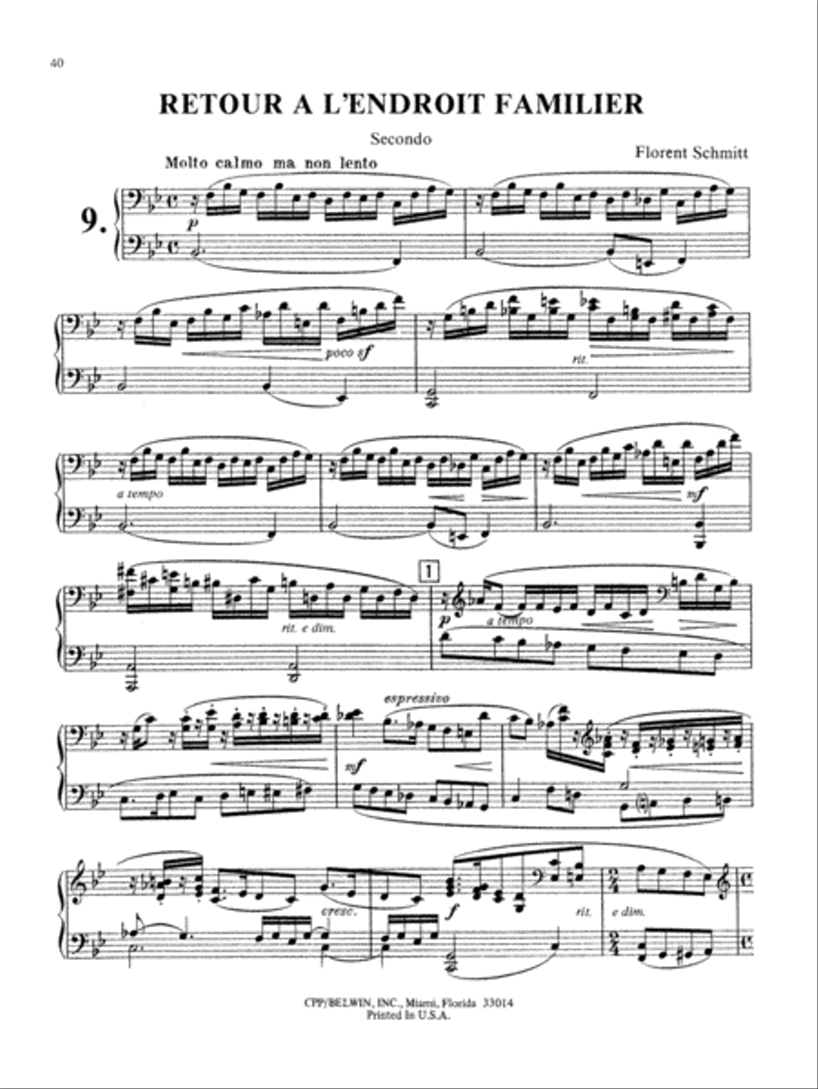 Schmitt: Album of Piano Duets, Volume I Piano Duet scores gallery preview page 1