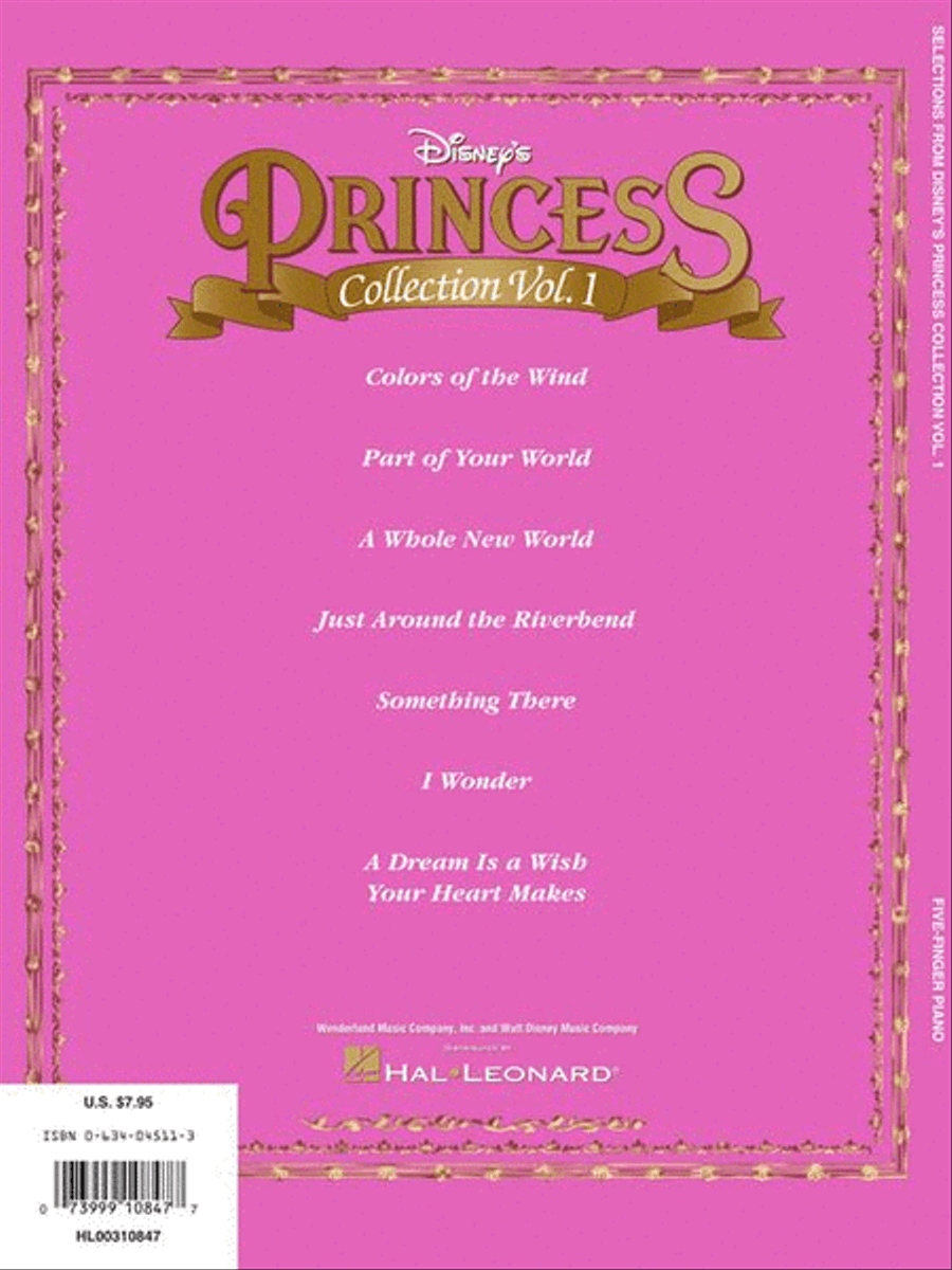 Selections from Disney's Princess Collection Vol. 1 Easy Piano scores gallery preview page 8