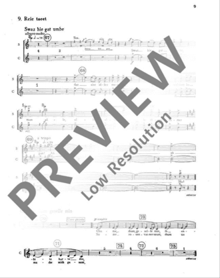 Carmina Burana Part scores gallery preview page 11