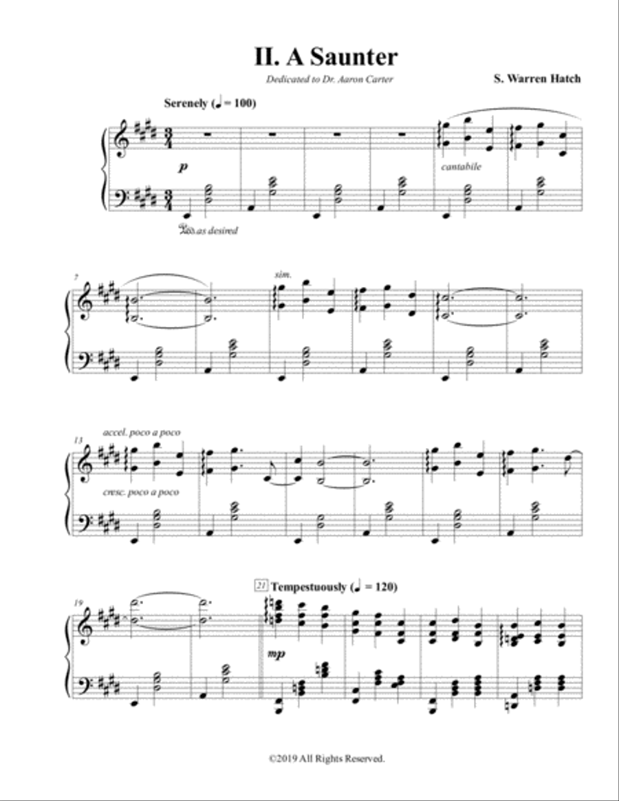 Piano Sonata No. 1 Movement 2 "A Saunter" image number null