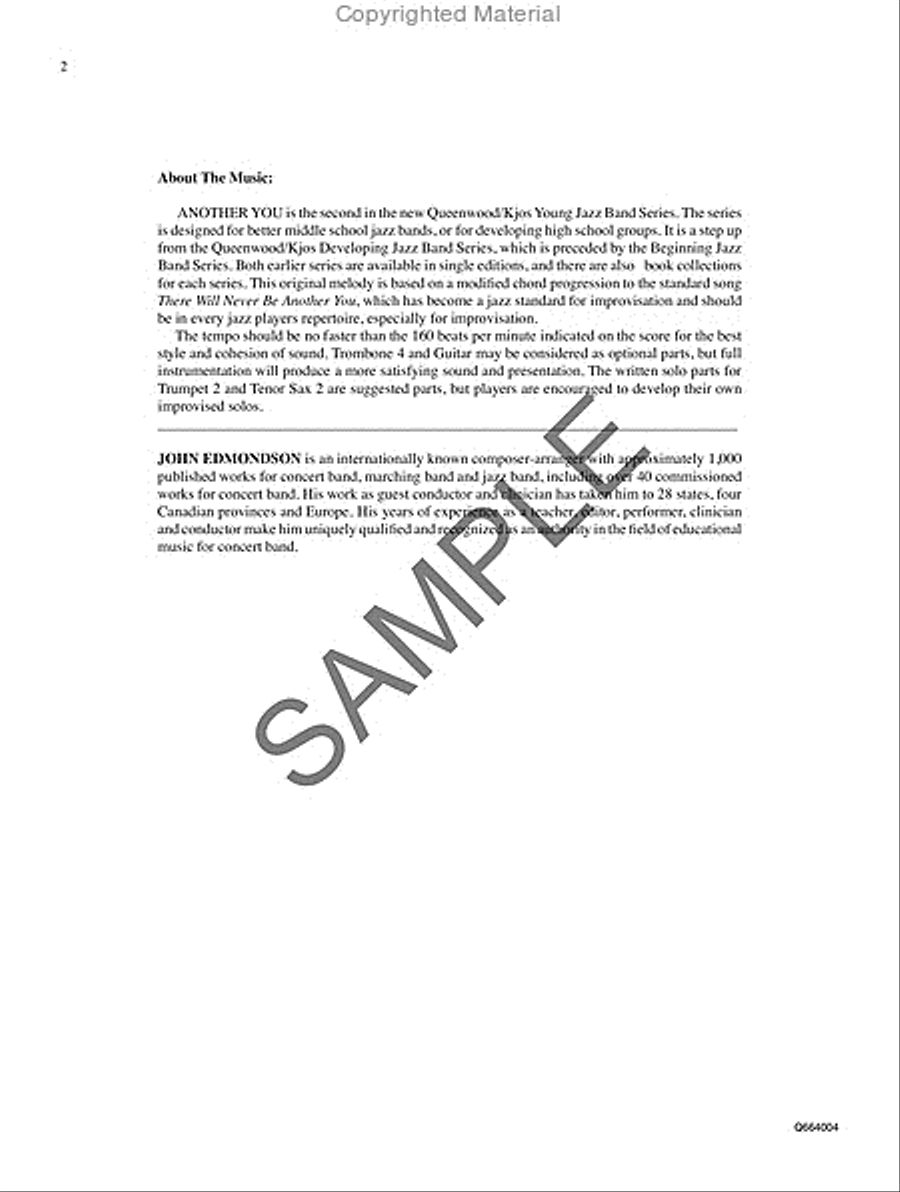 Another You Jazz Ensemble scores gallery preview page 3