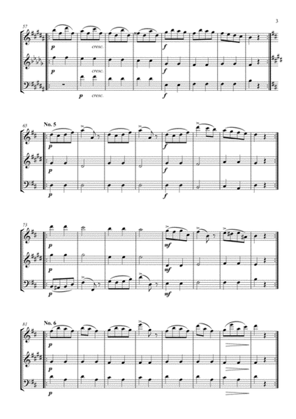 Eight Scottish Dances D.977 arranged for Woodwind Trio image number null