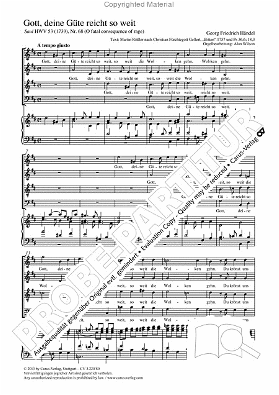 Gott, deine Gute reicht so weit 4-Part scores gallery preview page 2