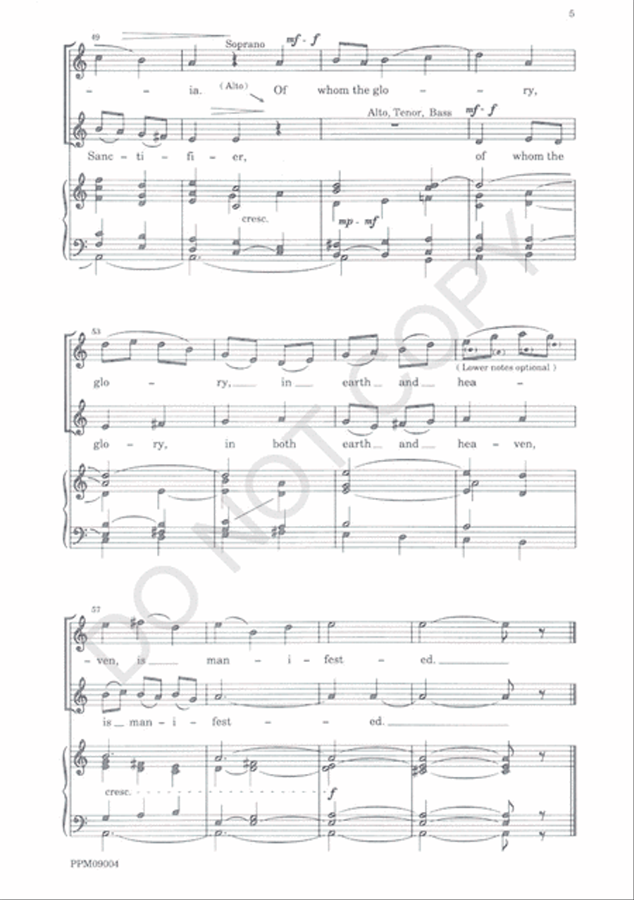Over the Chaos of Empty Waters 4-Part scores gallery preview page 7