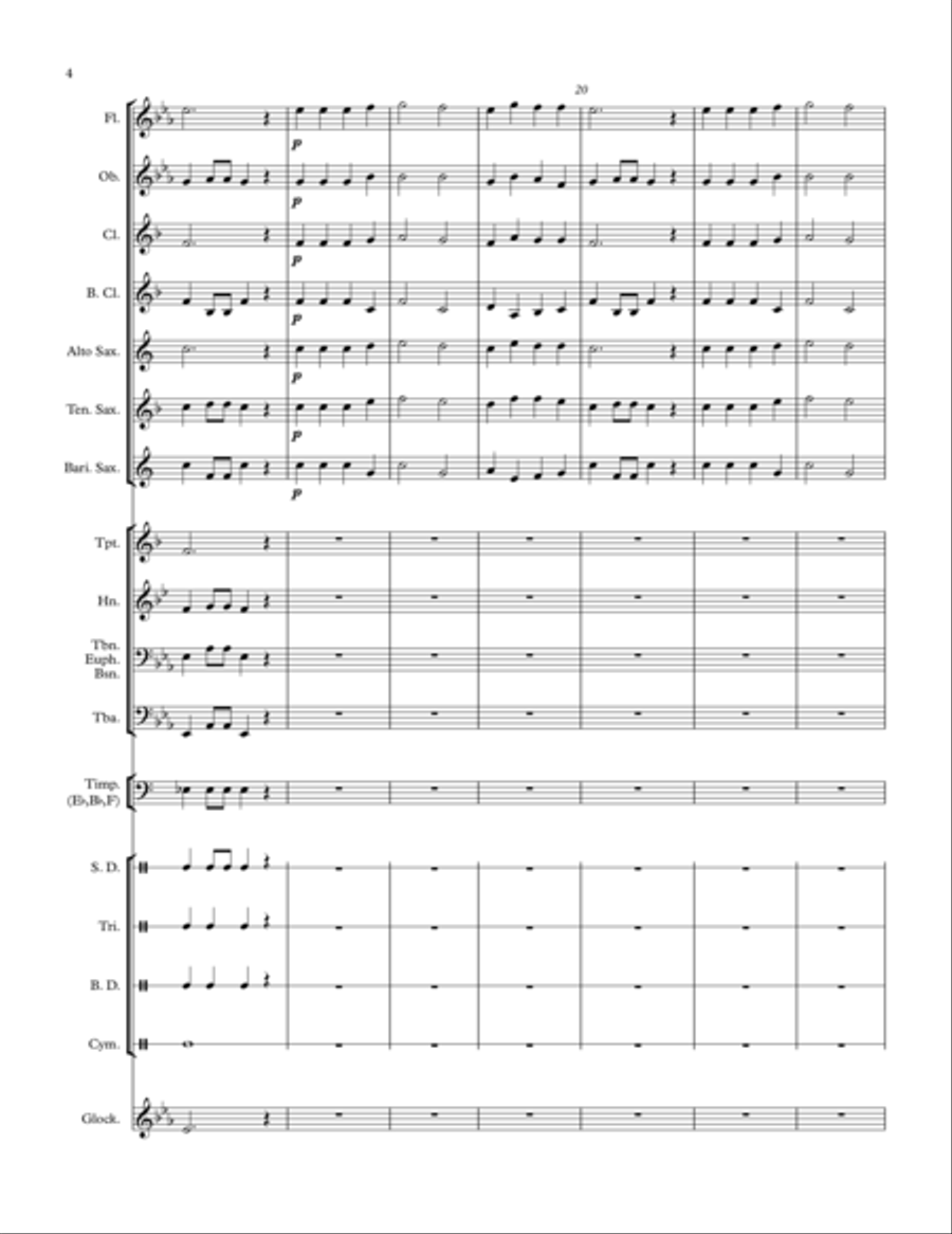 Four Easy Pieces (Grade 1 Concert Band) Four Easy Pieces (Grade 1 Concert Band) Concert Band scores gallery preview page 4