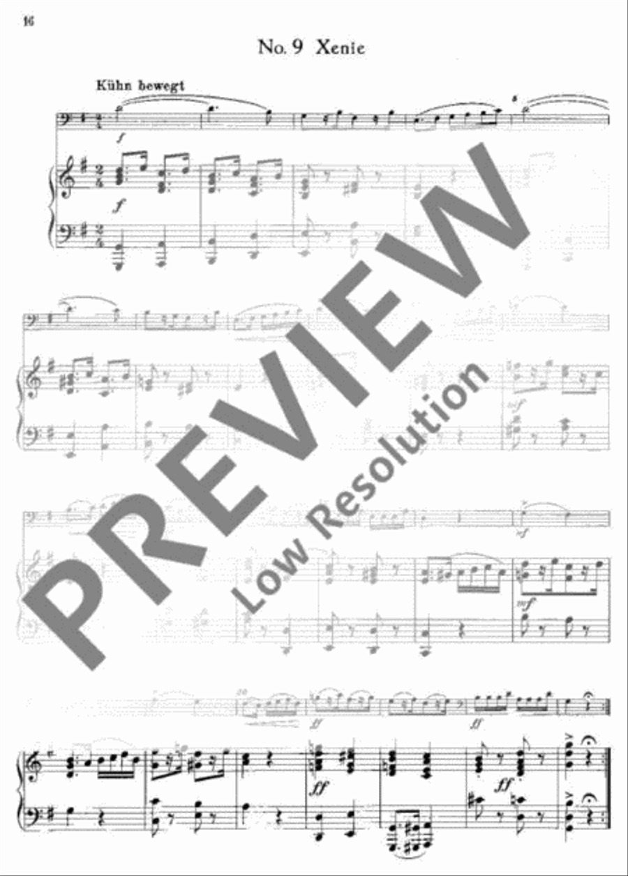 Ten Miniatures Cello scores gallery preview page 17