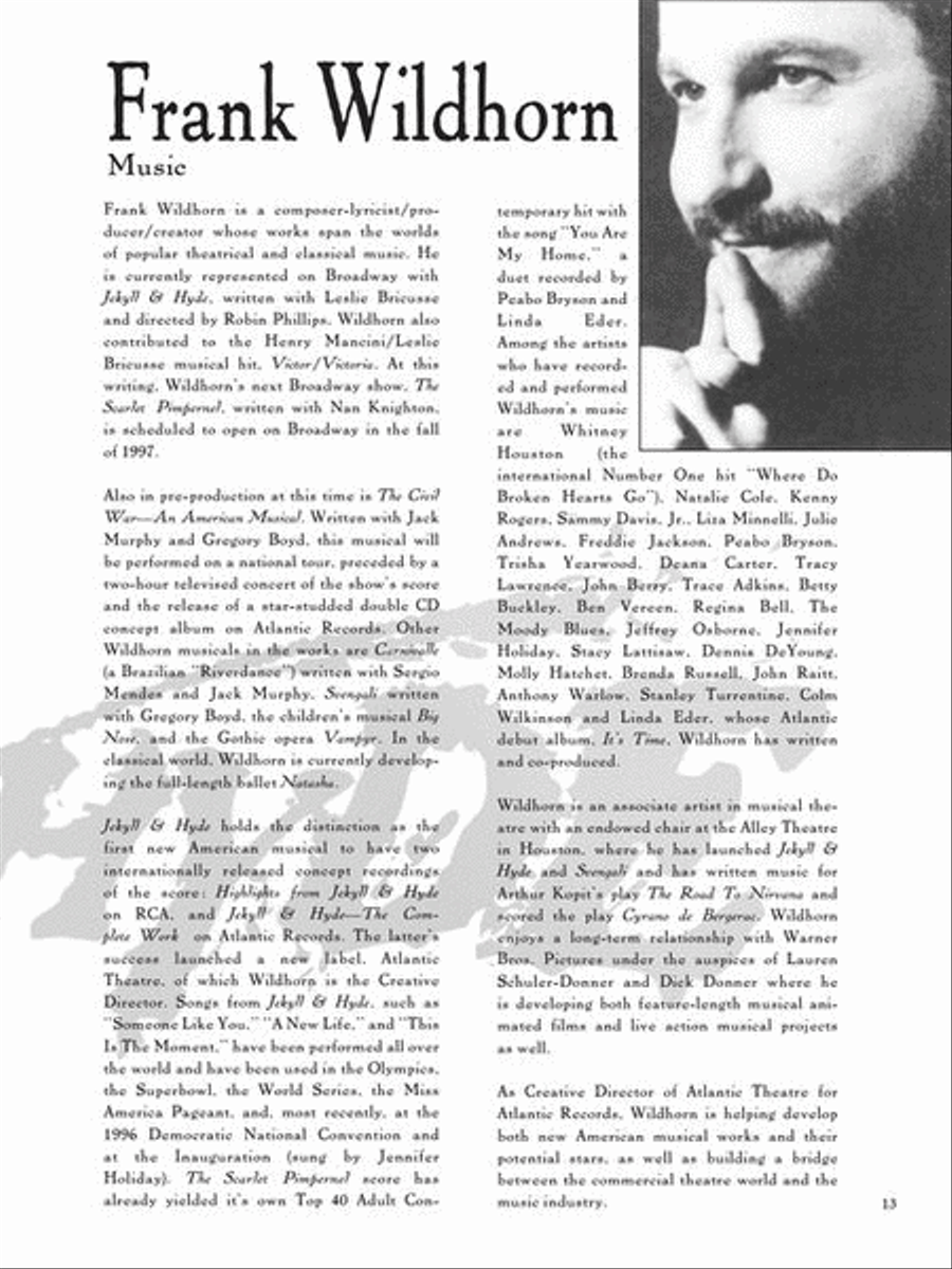Jekyll & Hyde – The Musical Piano, Vocal, Guitar scores gallery preview page 12