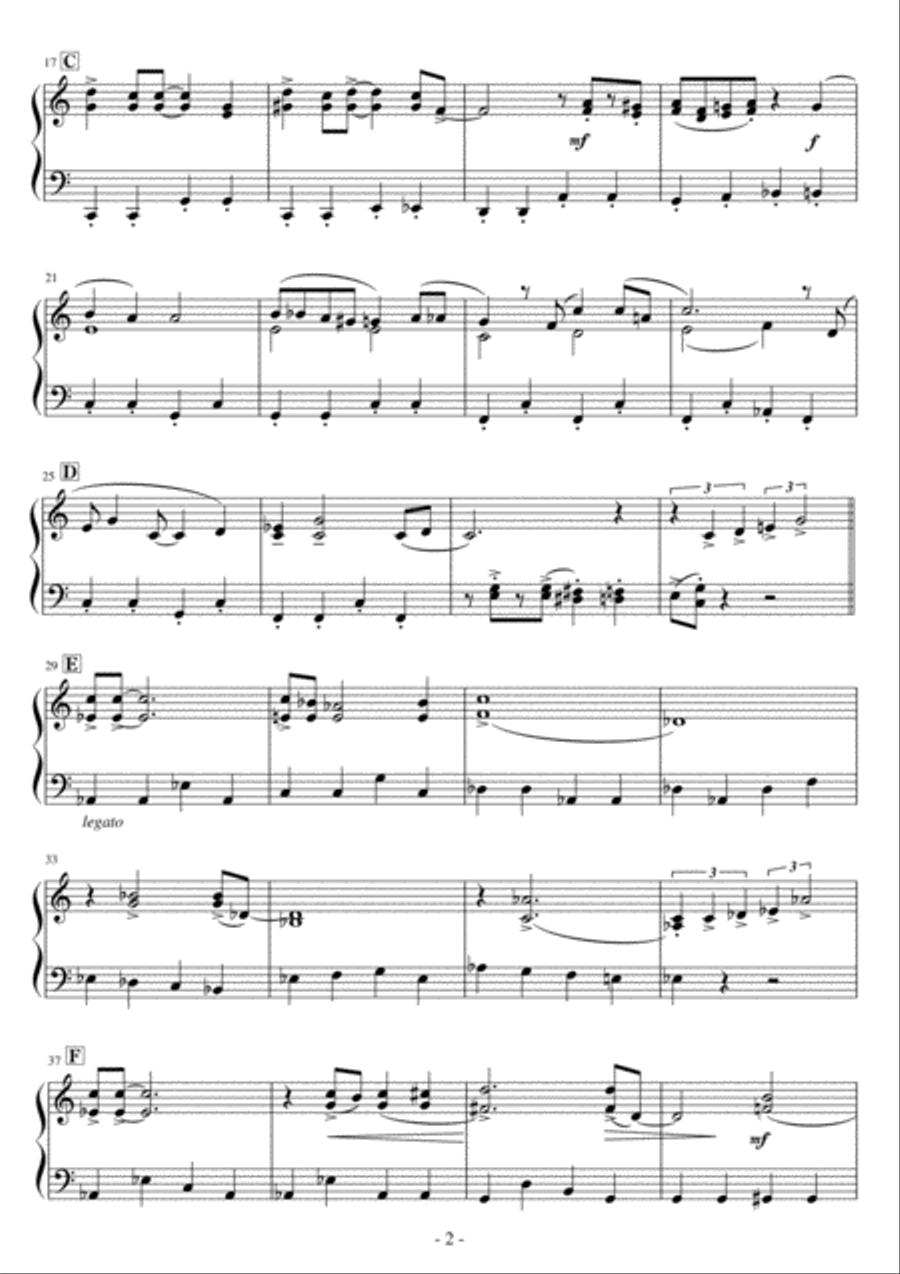 Come Fly With Me Come Fly With Me Easy Piano scores gallery preview page 2