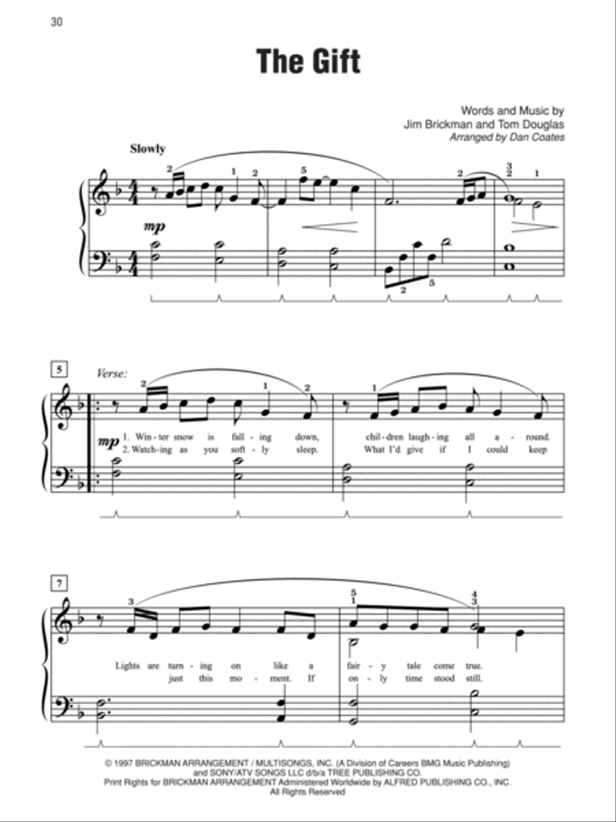 Simply Brickman Easy Piano scores gallery preview page 3