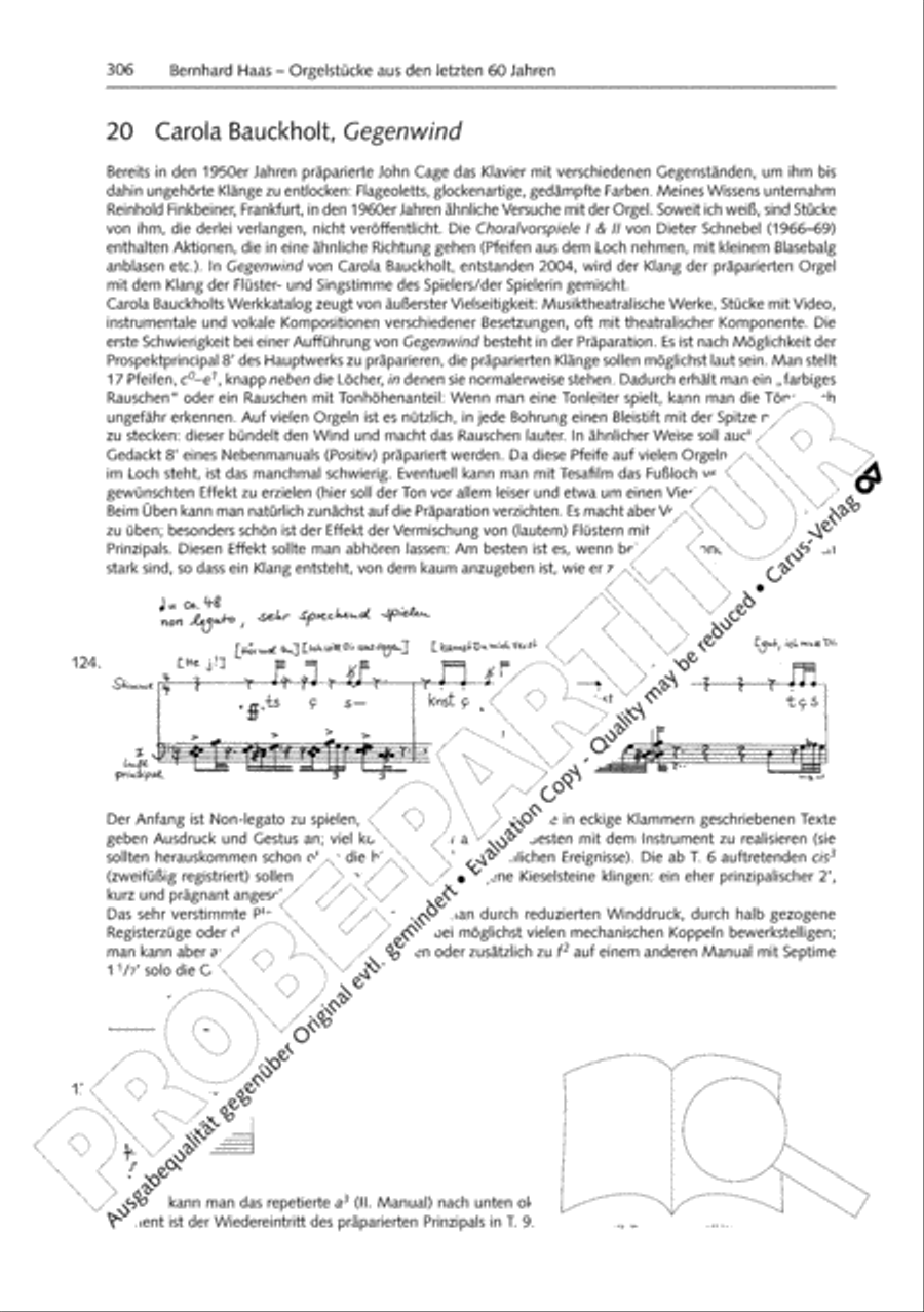 Orgelschule zur historischen Auffuhrungspraxis Organ Solo scores gallery preview page 307