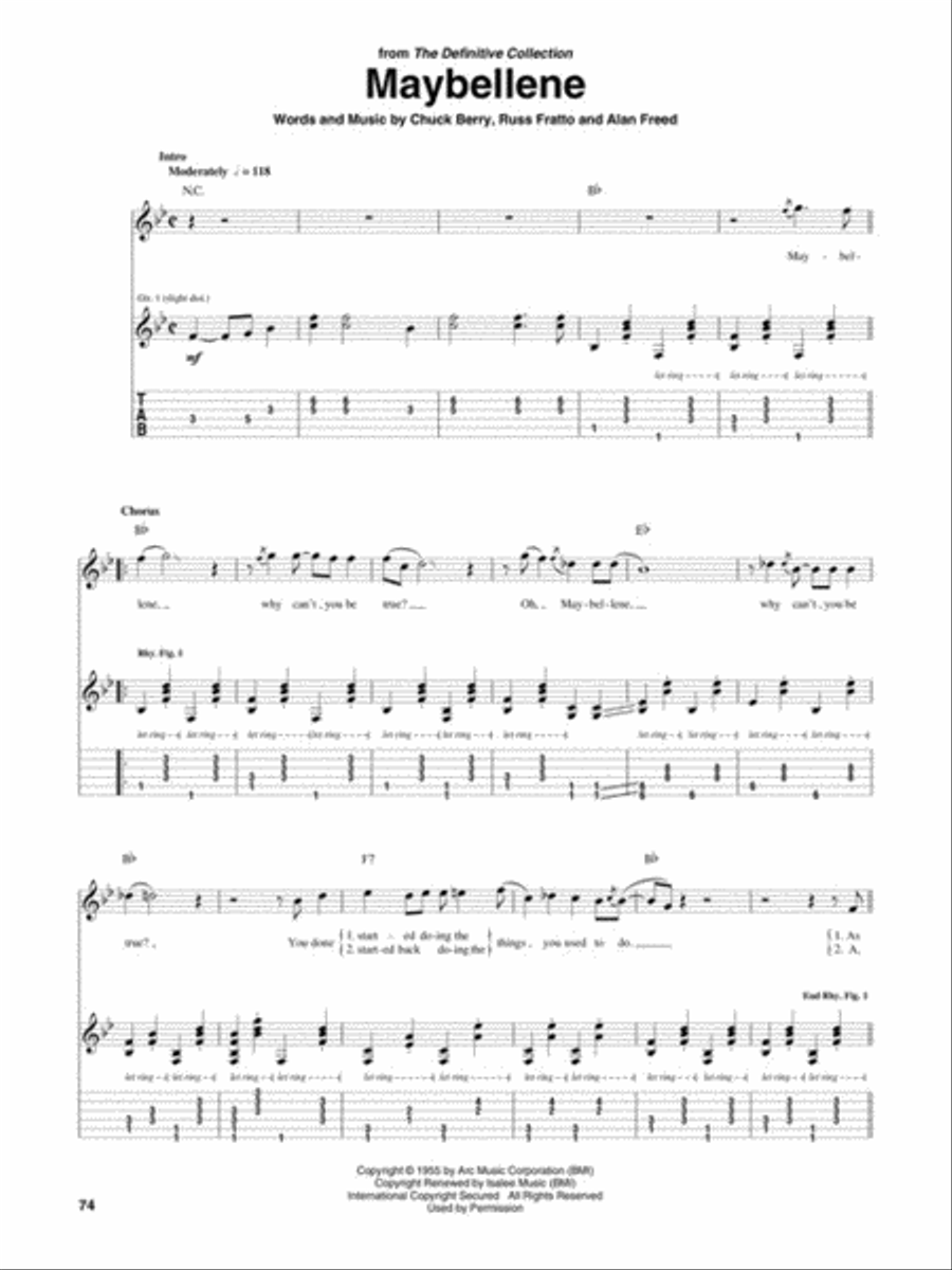 Chuck Berry Chuck Berry Electric Guitar scores gallery preview page 6