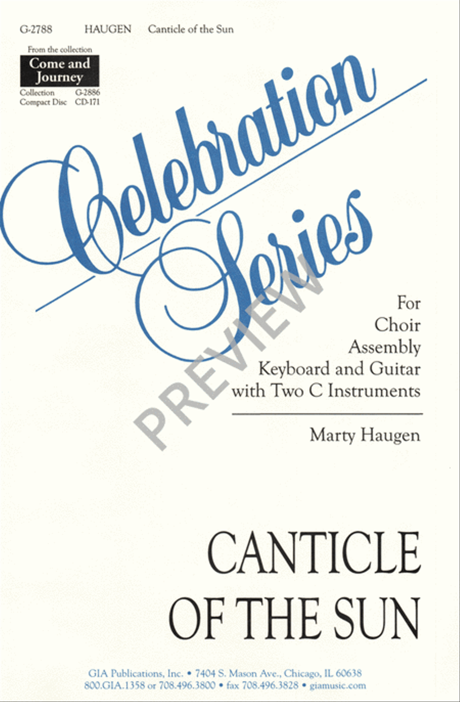Canticle of the Sun 4-Part scores gallery preview page 2