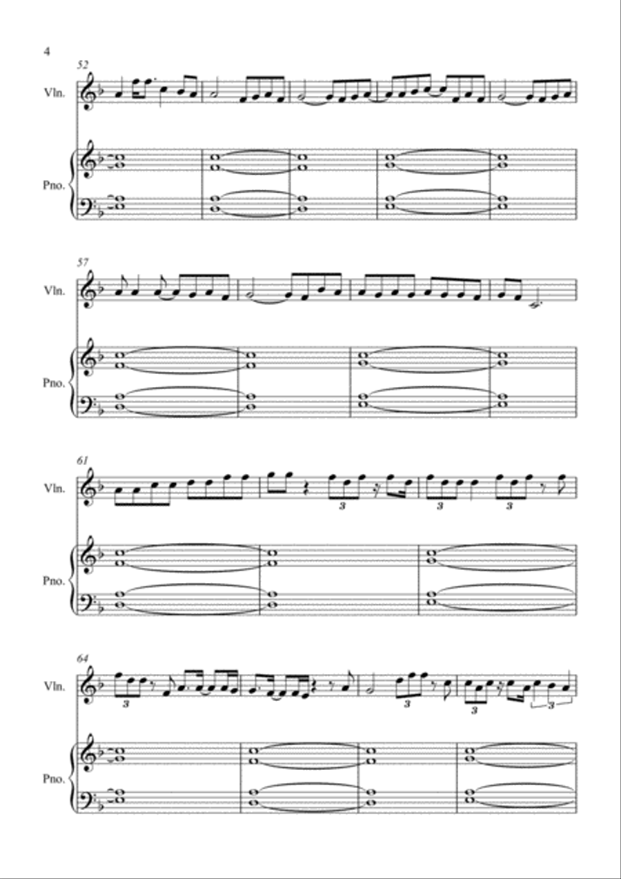 Yummy Violin Solo scores gallery preview page 4