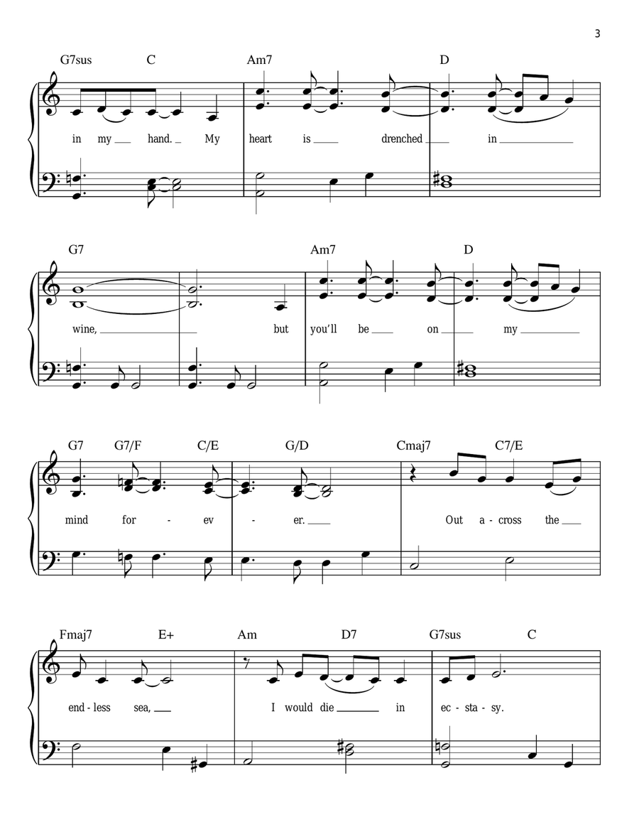 Don't Know Why Easy Piano scores gallery preview page 3