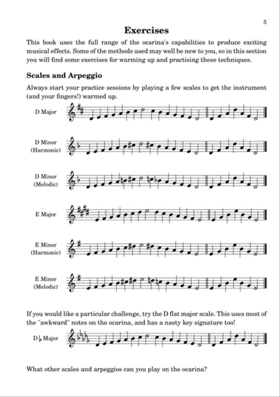 Ocarina Repertoire Volume 2 by Thomas Preece (D Edition) ocarina scores gallery preview page 6