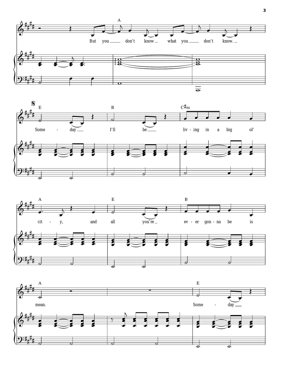 Mean Piano, Vocal scores gallery preview page 3