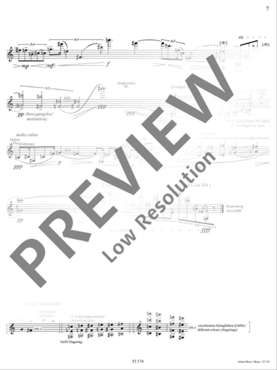 Rechant B-Flat Clarinet scores gallery preview page 8