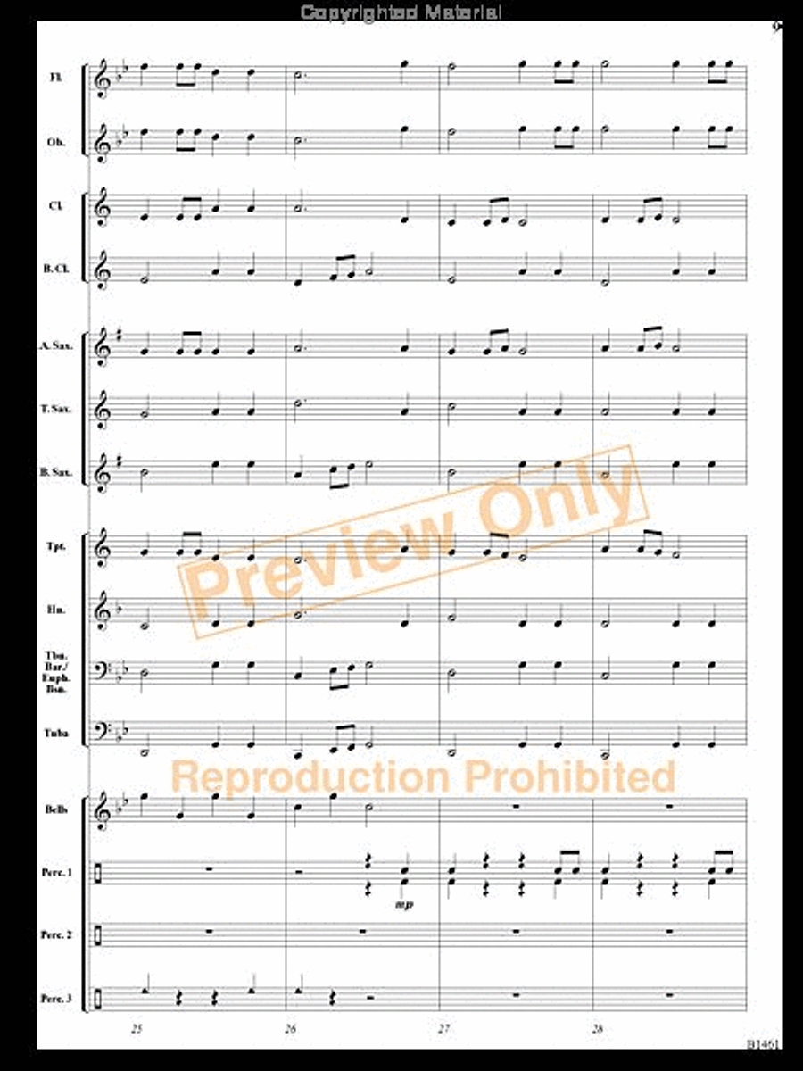 Chisholm Concert Band scores gallery preview page 8