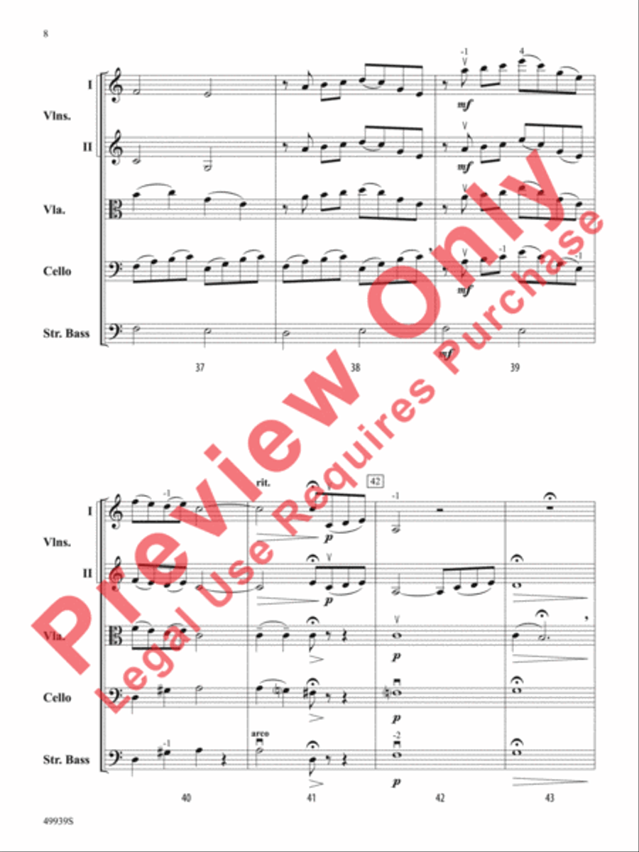 A Tender Moment in Time String Orchestra scores gallery preview page 9