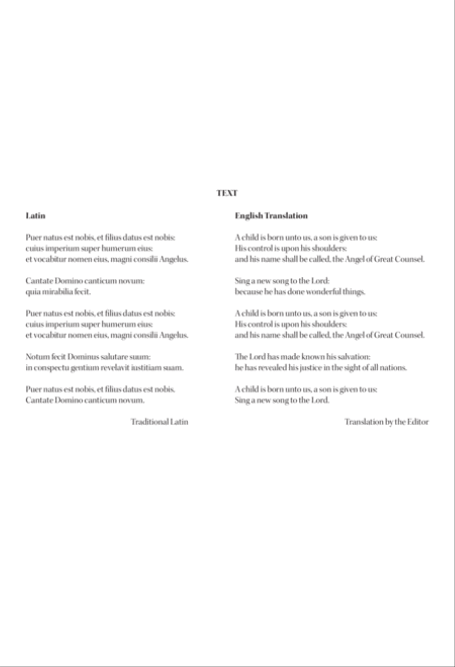 Puer natus est nobis Puer natus est nobis Divisi scores gallery preview page 2