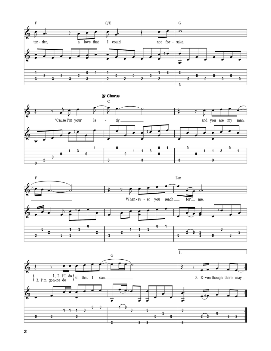 The Power Of Love The Power Of Love Acoustic Guitar scores gallery preview page 2