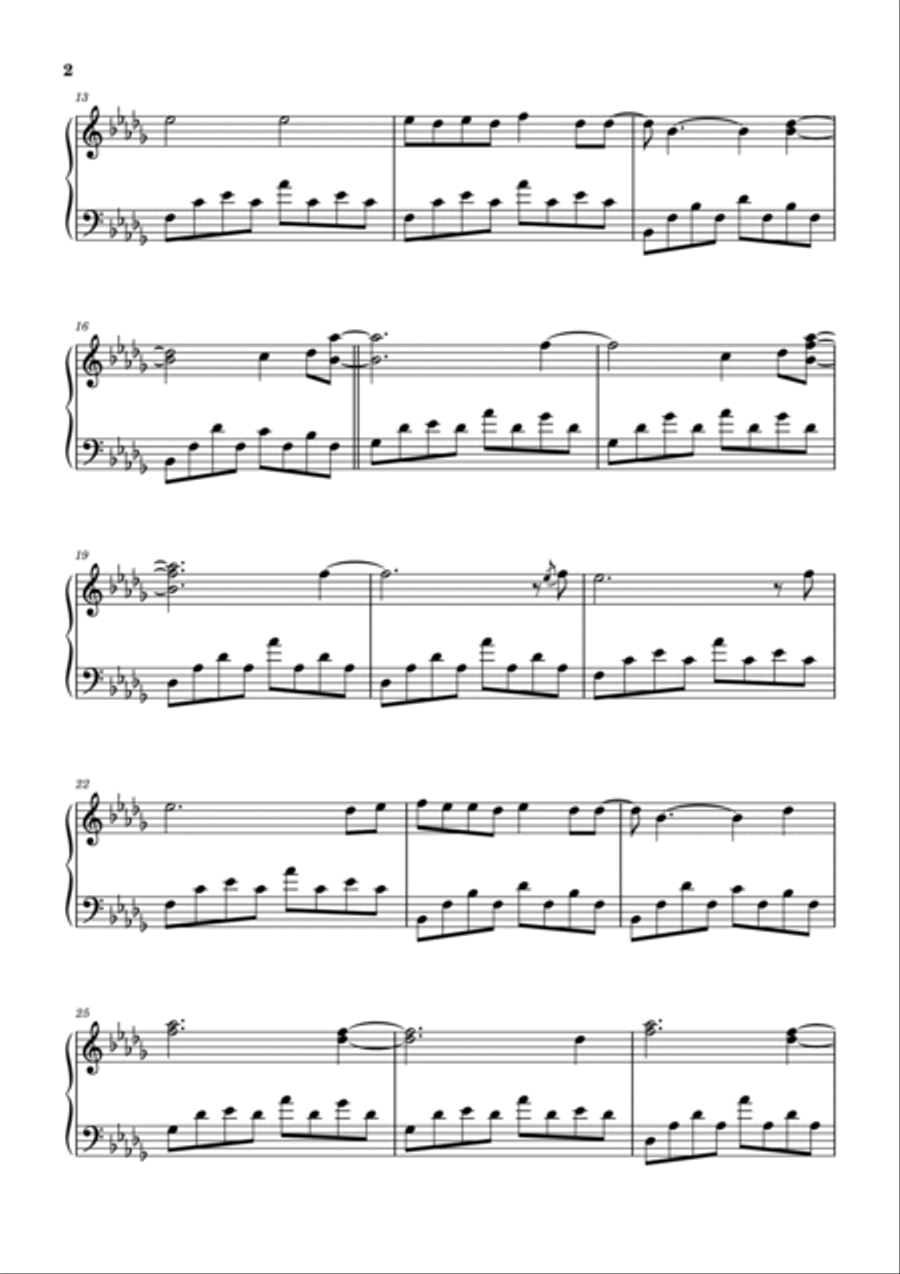 Butterfly Prologue Mix Piano Solo scores gallery preview page 3