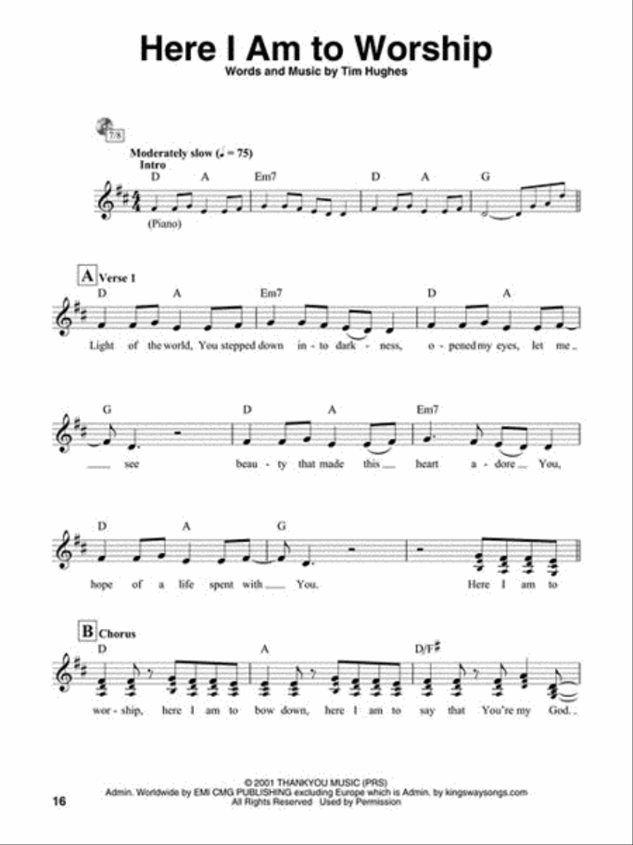 Here I Am to Worship - Vocal Edition Voice scores gallery preview page 3