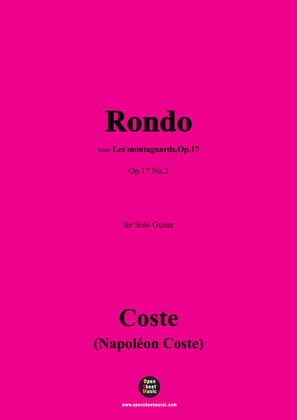 Coste-Rondo,Op.17 No.2,from 'Les montagnards,Op.17',for Guitar