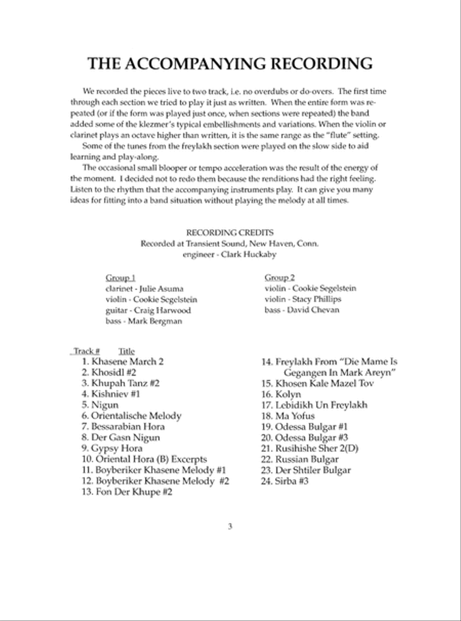 Easy Klezmer Tunes Violin Solo scores gallery preview page 9