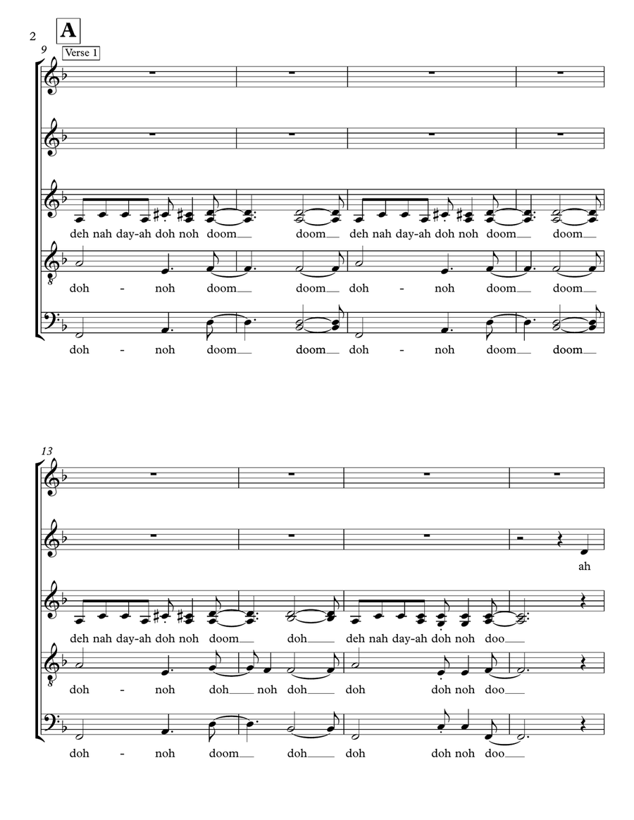 I'm Not The Only One 4-Part scores gallery preview page 2