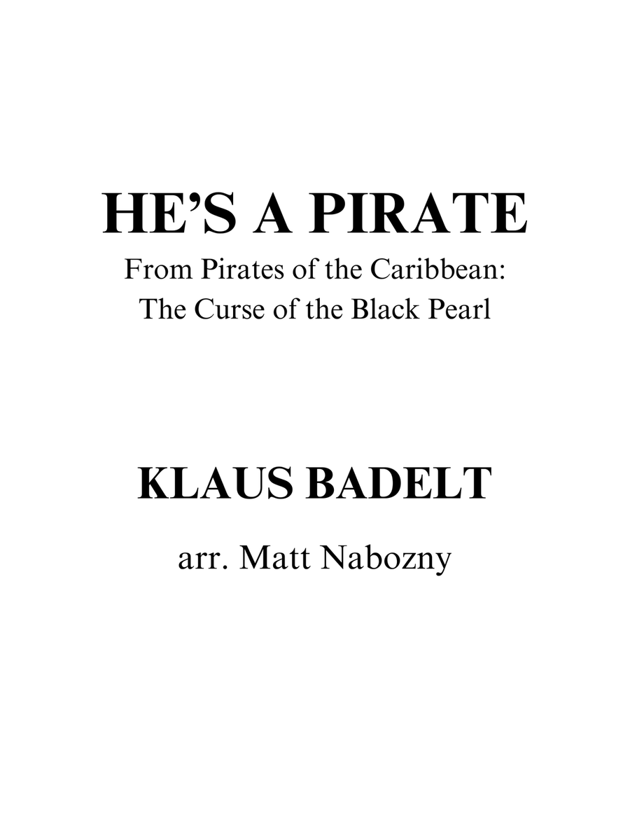 Book cover for He's A Pirate