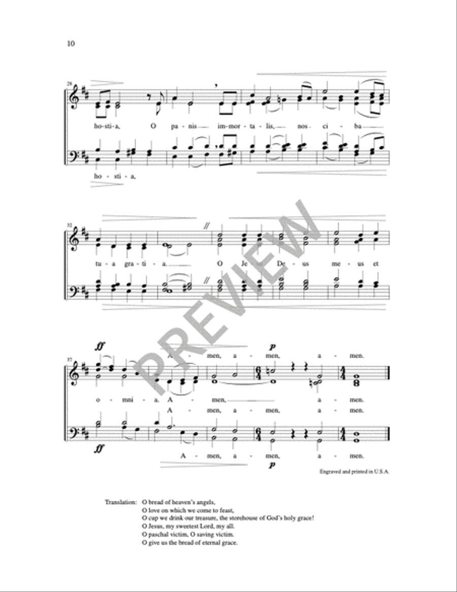 Three Motets on the Blessed Sacrament 4-Part scores gallery preview page 8