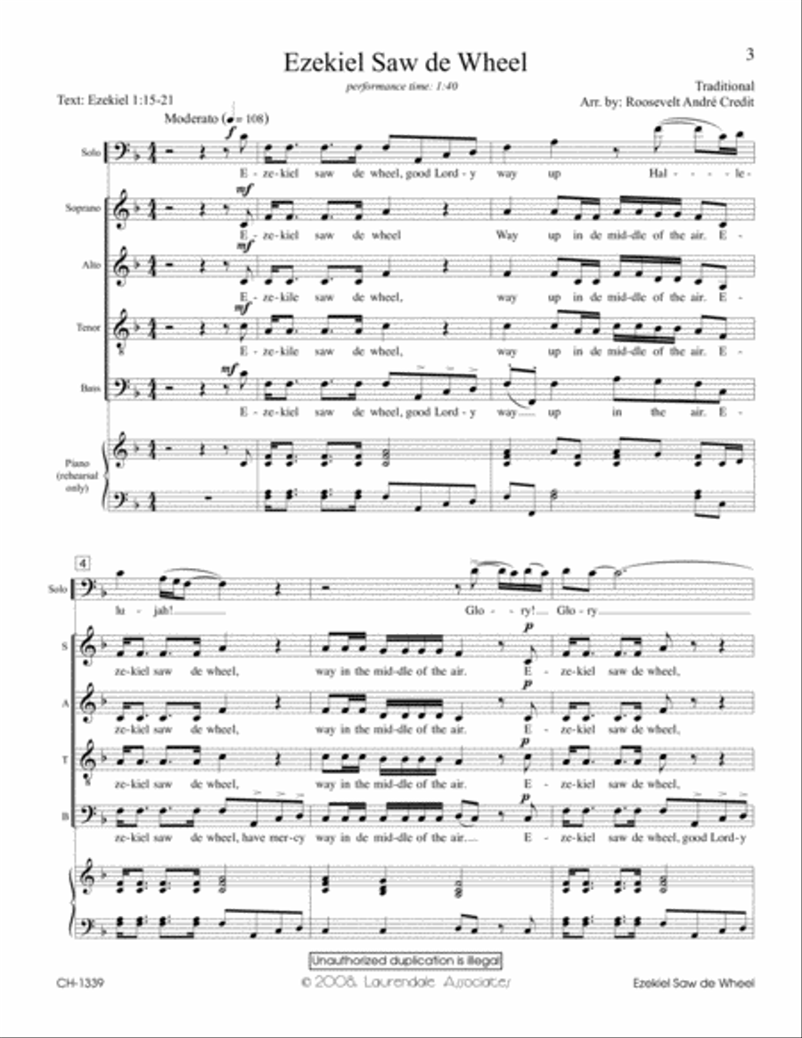 Ezekiel Saw de Wheel 4-Part scores gallery preview page 2