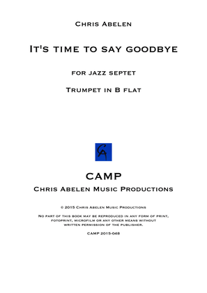 It's time to say goodbye - trumpet in b flat
