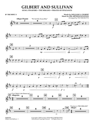 Gilbert And Sullivan (arr. Ted Ricketts) - Bb Trumpet 1
