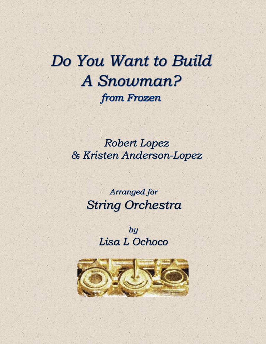 Do You Want To Build A Snowman? String Orchestra scores gallery preview page 1