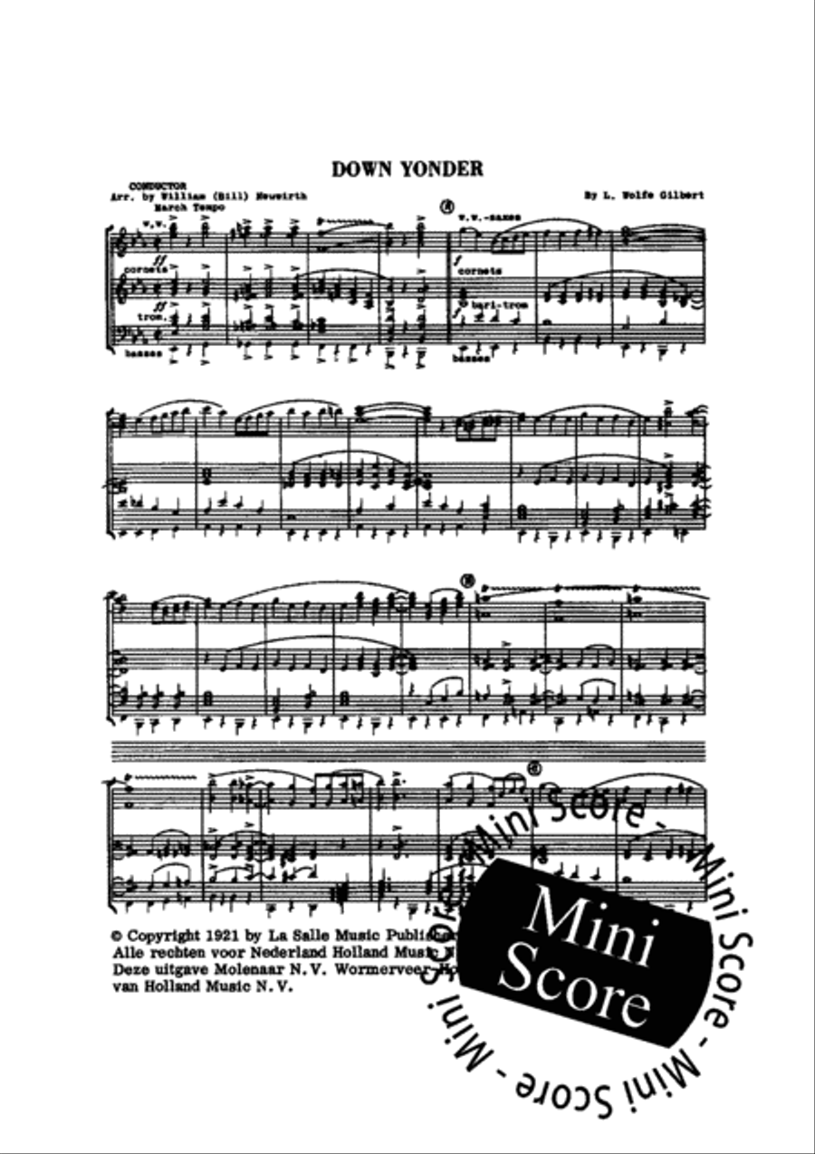 Down Yonder Down Yonder Concert Band scores gallery preview page 3