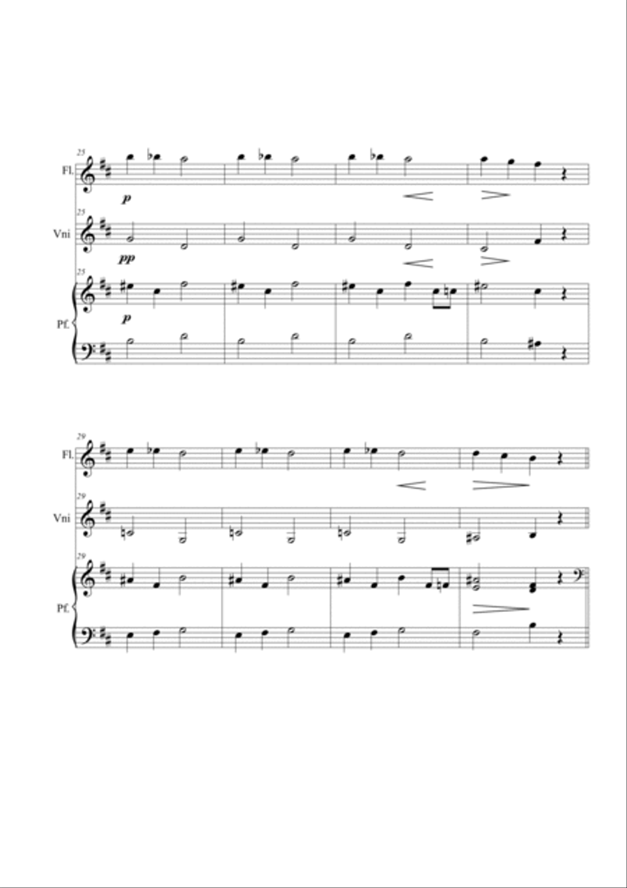 Ase's Death. Trio Flute scores gallery preview page 4
