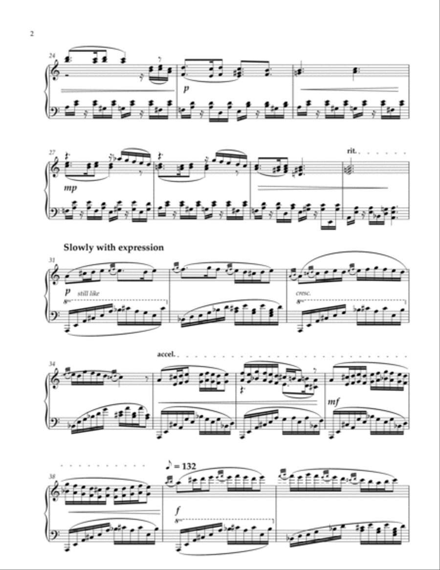 PRELUDE in a minor Piano Solo scores gallery preview page 3