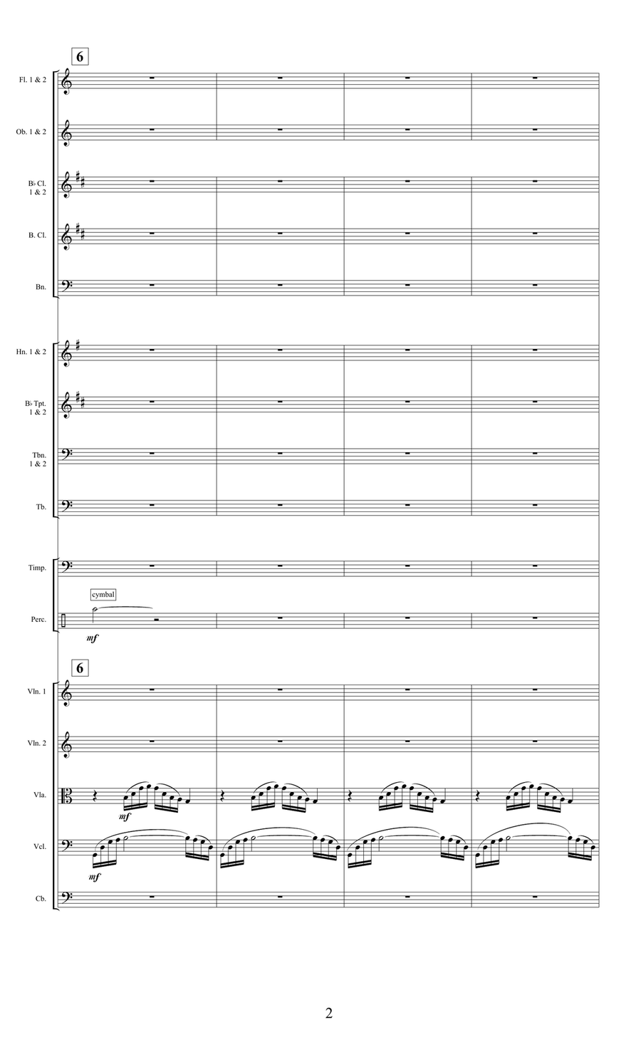 Texas Symphony, Movement I. Galveston, A Pirate Story Concert Band scores gallery preview page 4