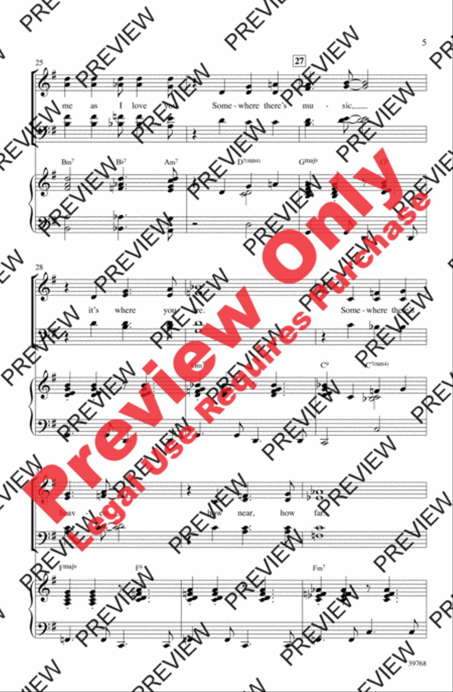 How High the Moon 4-Part scores gallery preview page 5