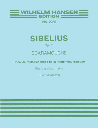 Book cover for Jean Sibelius: Selections From Scaramouche Op.71 (Piano)