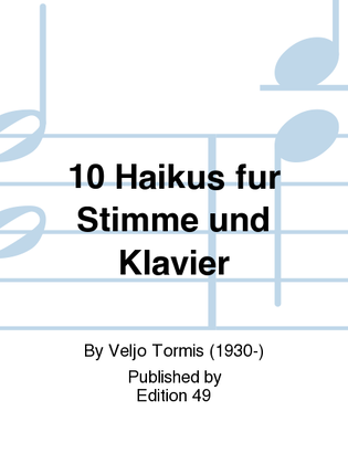 10 Haikus fur Stimme und Klavier